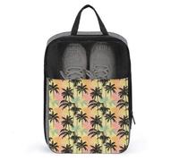 Borse per scarpe da golf, da viaggio, da donna, uomo, con stampa tropicale di palma di cocco e palma da cocco, borse da viaggio per imballare in valigia, bowling, danza e calcio, borsa organizer per