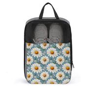 Borse per scarpe da golf, da viaggio, da donna, uomo, elegante margherita, 1 stampa, borse per scarpe da viaggio per imballare in valigia, bowling, danza, punte, calcio, scarpe da ginnastica
