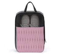 Borse per scarpe da golf da viaggio per donne e uomini, colore rosa brillante con venature del legno a stampa borse per scarpe da viaggio per imballare in valigia, bowling, danza, calcio, tacchetti