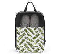 Borse per scarpe da golf da viaggio per donne e uomini, con stampa di asparagi, borse per scarpe da viaggio per imballare in valigia, bowling, danza, punte, calcio, scarpe da ginnastica, organizer per
