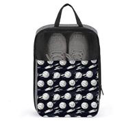 Borse per scarpe da golf, da viaggio, per donne e uomini, con stampa di baseball, colore bianco freddo, borse per scarpe da viaggio per imballare in valigia, bowling, danza, punte, calcio, scarpe da