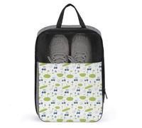 Borse per scarpe da golf da viaggio per donne e uomini, con stampa di carretti da golf, borse da viaggio per imballaggio in valigia, bowling, danza, punte, calcio, scarpe da ginnastica, organizer per