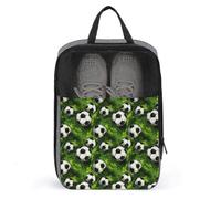 Borse per scarpe da golf da viaggio per donne e uomini, con stampa di erba verde, borse per scarpe da viaggio, borse da viaggio per imballare in valigia, bowling, danza, punte, calcio, scarpe da