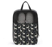 Borse per scarpe da golf, da viaggio, per donne e uomini, con stampa di piante di cervo, borse per scarpe da viaggio per imballare in valigia, bowling, danza, punte, calcio, scarpe da ginnastica
