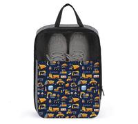 Borse per scarpe da golf da viaggio per donne e uomini, con stampa di scavatrice con blocco stradale Dozer, borse per scarpe da viaggio per imballare in valigia, bowling, danza, calcio, scarpe da