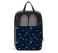 Borse per scarpe da golf, da viaggio, per donne e uomini, con stampa di stelle e stelle, borse da viaggio per imballare in valigia, bowling, danza, punta/calcio, scarpe da ginnastica, organizer per