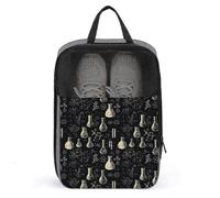 Borse per scarpe da golf da viaggio per donne e uomini, modello Science Lab Doodle a stampa borse per scarpe da viaggio per imballare in valigia, bowling, danza, punte, calcio, scarpe da ginnastica