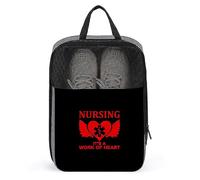 Borse per scarpe da viaggio con cuore di angelo che allatta Borsa portaoggetti portatile Borsa per scarpe organizer per donne e uomini