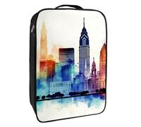 Borse per scarpe da viaggio per l'imballaggio,Borsa da viaggio per scarpe,Architettura Città Arte colorata