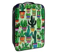 Borse per scarpe da viaggio per l'imballaggio,Borsa da viaggio per scarpe,doodle colorato fiori cactus