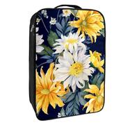 Borse per scarpe da viaggio per l'imballaggio,Borsa da viaggio per scarpe,Fiore Acquerello Margherita Girasole