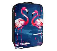 Borse per scarpe da viaggio per l'imballaggio,Borsa da viaggio per scarpe,Flamingo strisce fiori rosa