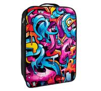 Borse per scarpe da viaggio per l'imballaggio,Borsa da viaggio per scarpe,Illustrazione colorata del mostro di arte dei graffiti