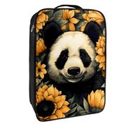 Borse per scarpe da viaggio per l'imballaggio,Borsa da viaggio per scarpe,Illustrazione di arte del girasole dell'orso panda animale