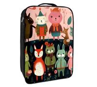 Borse per scarpe da viaggio per l'imballaggio,Borsa da viaggio per scarpe,inverno della foresta degli animali del fumetto