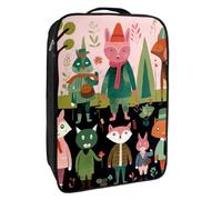Borse per scarpe da viaggio per l'imballaggio,Borsa da viaggio per scarpe,inverno della foresta degli animali del fumetto