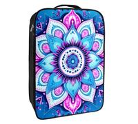 Borse per scarpe da viaggio per l'imballaggio,Borsa da viaggio per scarpe,mandala paisley dell'onda del fiore blu