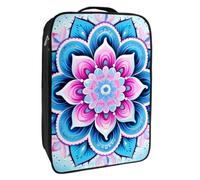 Borse per scarpe da viaggio per l'imballaggio,Borsa da viaggio per scarpe,mandala paisley dell'onda del fiore blu