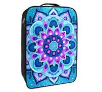 Borse per scarpe da viaggio per l'imballaggio,Borsa da viaggio per scarpe,mandala paisley dell'onda del fiore blu