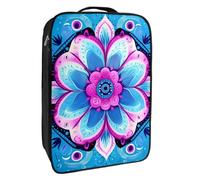 Borse per scarpe da viaggio per l'imballaggio,Borsa da viaggio per scarpe,mandala paisley dell'onda del fiore blu
