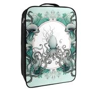 Borse per scarpe da viaggio per l'imballaggio,Borsa da viaggio per scarpe,Modello blu astratto animale marino