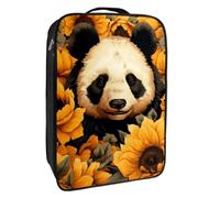 Borse per scarpe da viaggio per l'imballaggio,Borsa da viaggio per scarpe,Modello di arte del girasole dell'orso panda animale
