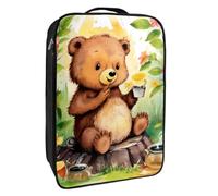 Borse per scarpe da viaggio per l'imballaggio,Borsa da viaggio per scarpe,Modello di orso simpatico cartone animato