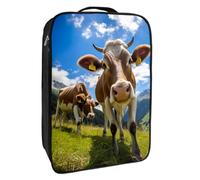 Borse per scarpe da viaggio per l'imballaggio,Borsa da viaggio per scarpe,mucca di montagna del cielo blu