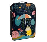 Borse per scarpe da viaggio per l'imballaggio,Borsa da viaggio per scarpe,ombrello cartone animato foresta animale piove