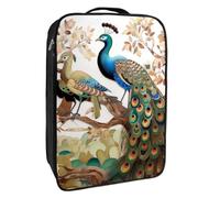 Borse per scarpe da viaggio per l'imballaggio,Borsa da viaggio per scarpe,pavone delle coppie dell'albero della foresta