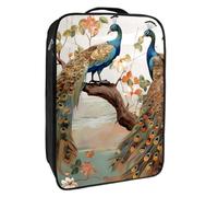 Borse per scarpe da viaggio per l'imballaggio,Borsa da viaggio per scarpe,pavone delle coppie dell'albero della foresta
