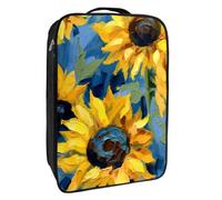 Borse per scarpe da viaggio per l'imballaggio,Borsa da viaggio per scarpe,pianta dell'acquerello girasoli floreali