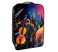Borse per scarpe da viaggio per l'imballaggio,Borsa da viaggio per scarpe,strumenti musicali astratti di arte jazz