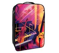 Borse per scarpe da viaggio per l'imballaggio,Borsa da viaggio per scarpe,strumenti musicali astratti di arte jazz