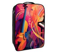 Borse per scarpe da viaggio per l'imballaggio,Borsa da viaggio per scarpe,strumenti musicali astratti di arte jazz