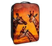Borse per scarpe da viaggio per l'imballaggio,Borsa da viaggio per scarpe,Tramonto animale della giraffa dell'Africa