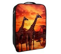Borse per scarpe da viaggio per l'imballaggio,Borsa da viaggio per scarpe,Tramonto animale della giraffa dell'Africa