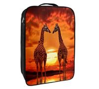 Borse per scarpe da viaggio per l'imballaggio,Borsa da viaggio per scarpe,Tramonto animale della giraffa dell'Africa