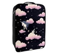 Borse per scarpe da viaggio per l'imballaggio,Borsa da viaggio per scarpe,Unicorno nuvola in bianco e nero