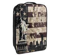 Borse per scarpe da viaggio per l'imballaggio,Borsa da viaggio per scarpe,vintage bandiera americana statua della libertà