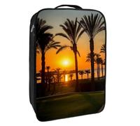 Borse per scarpe da viaggio per l'imballaggio,Borsa da viaggio per scarpe,vista sulla terraferma dell'erba del tramonto della spiaggia