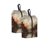 Borse per scarpe Fall Lake da viaggio, organizer per imballaggio, custodia per scarpe con maniglia