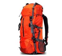 Borse per scarponi da sci Zaino da campeggio e da escursionismo da 45L-60L, multifunzione, con telaio esterno, borsa da arrampicata, zaini da viaggio e sport Borsa porta scarponi sci(50L Orange)