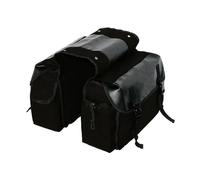 Borse per sella moto Borsa Da Bicicletta Impermeabile Per Portapacchi Posteriore Per Moto Per Bagagli Per Portapacchi Doppia Borsa Da Bicicletta Coda Borsa(Type 2 Black)