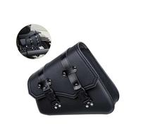 Borse per sella moto Borse Laterali Universali Moto In Pelle PU Borsa Portautensili Con Portaborraccia, Borsa Per Bagagli Da Cafe Racer Impermeabile Per Cruiser E Custom. Coda Borsa(1piece Left)