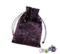 Borse per tarocchi con coulisse, Borsa per tarocchi in velluto,Custodia per tarocchi per gioielli con coulisse - Squisite borse per gioielli con carte Oracle, multifunzionali, per rune, carte Oracle,