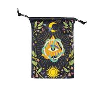 Borse Per Tarocchi Stoccaggio | Borsa Con Coulisse Per Dadi Stoccaggio | Organizzatore Stampato Accessori Divinazione | Per Rune Cristalli Gioielli Giovani Adulti Viaggi Feste Notti