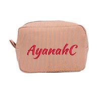 Borse per trucchi personalizzate con ricamo per donna,Pochette per trucchi personalizzate con nome,Borse per trucchi da viaggio portatili da regalare a damigelle, spose e amiche