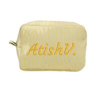 Borse per trucchi personalizzate con ricamo per donna,Pochette per trucchi personalizzate con nome,Borse per trucchi da viaggio portatili da regalare a damigelle, spose e amiche