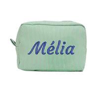 Borse per trucchi personalizzate con ricamo per donna,Pochette per trucchi personalizzate con nome,Borse per trucchi da viaggio portatili da regalare a damigelle, spose e amiche